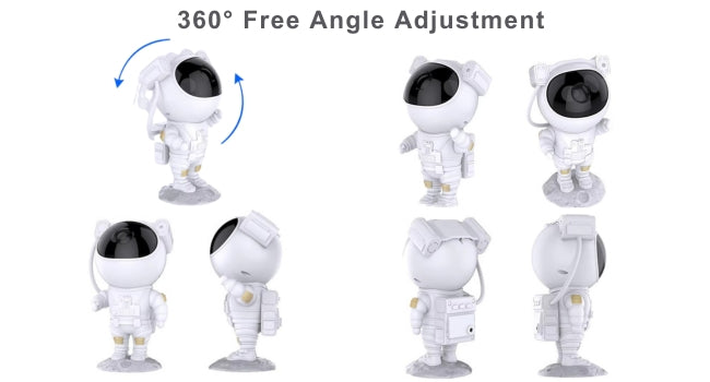 Astronaut Rechargable Sky Projector Light – Cosmic Night Light for Kids & Room Décor
