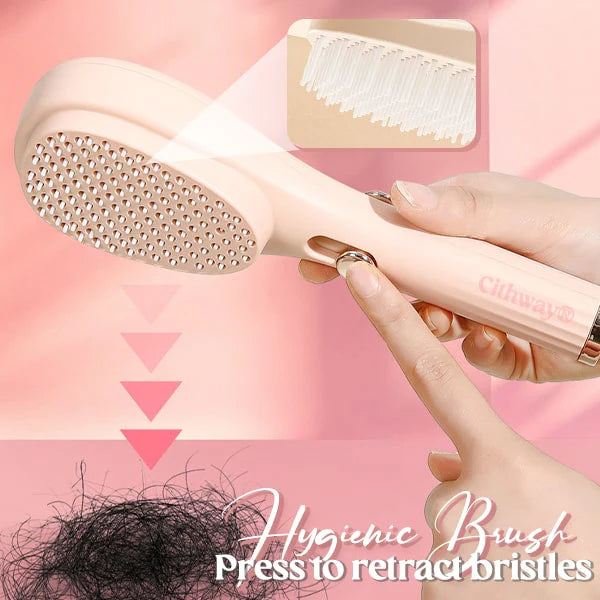 Easy-Cleaning Retractable Massage Hair Brush