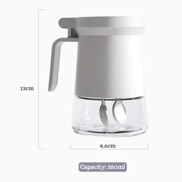 Moisture-Proof Glass Seasoning Container Jar with Silicone Seal