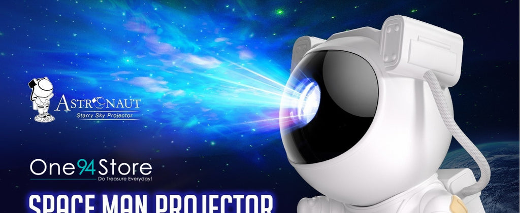 Astronaut Rechargable Sky Projector Light – Cosmic Night Light for Kids & Room Décor