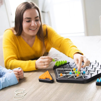 (70% OFF) Triangle shape rubber game!! 2-4 player game (NEWLY LAUNCHED) - Boost Cognitive Skills & Fun for Kids and adults