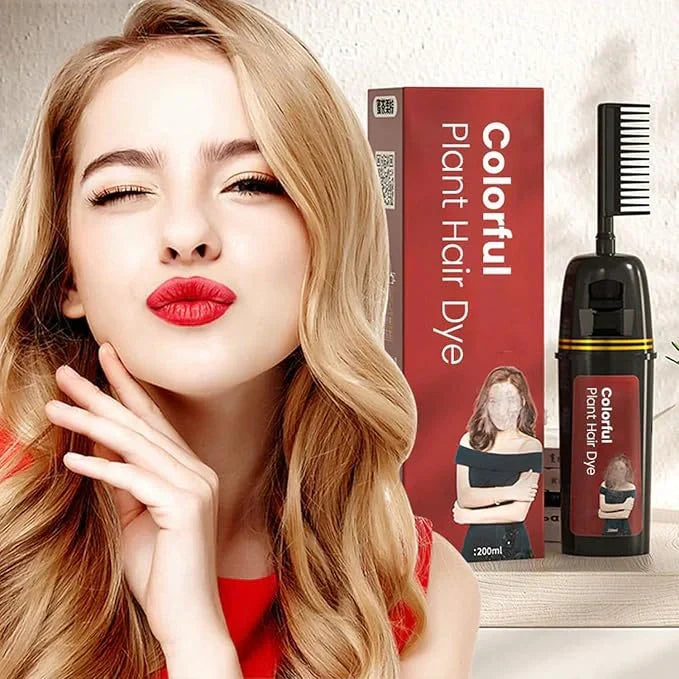 Revitalize Your Hair With Colorful Plant Hair Dye 100Ml Comb Shampoo (Pack Of 2)
