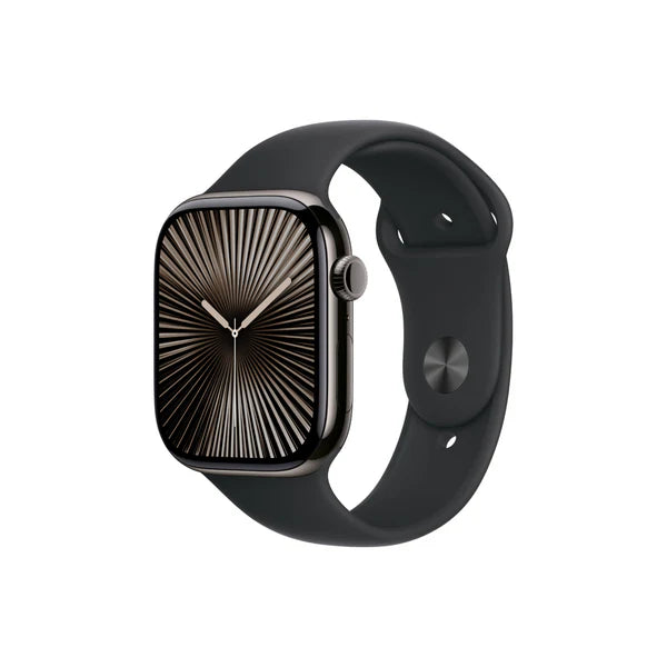 Watch Series 10 - GPS + Cellular Smartwatch | Titanium Case | OLED Always-On Retina display | Fitness Tracking- Heart Monitor | 1-Year Warranty | 15 days easy returns | ANC Earbuds Free Gift