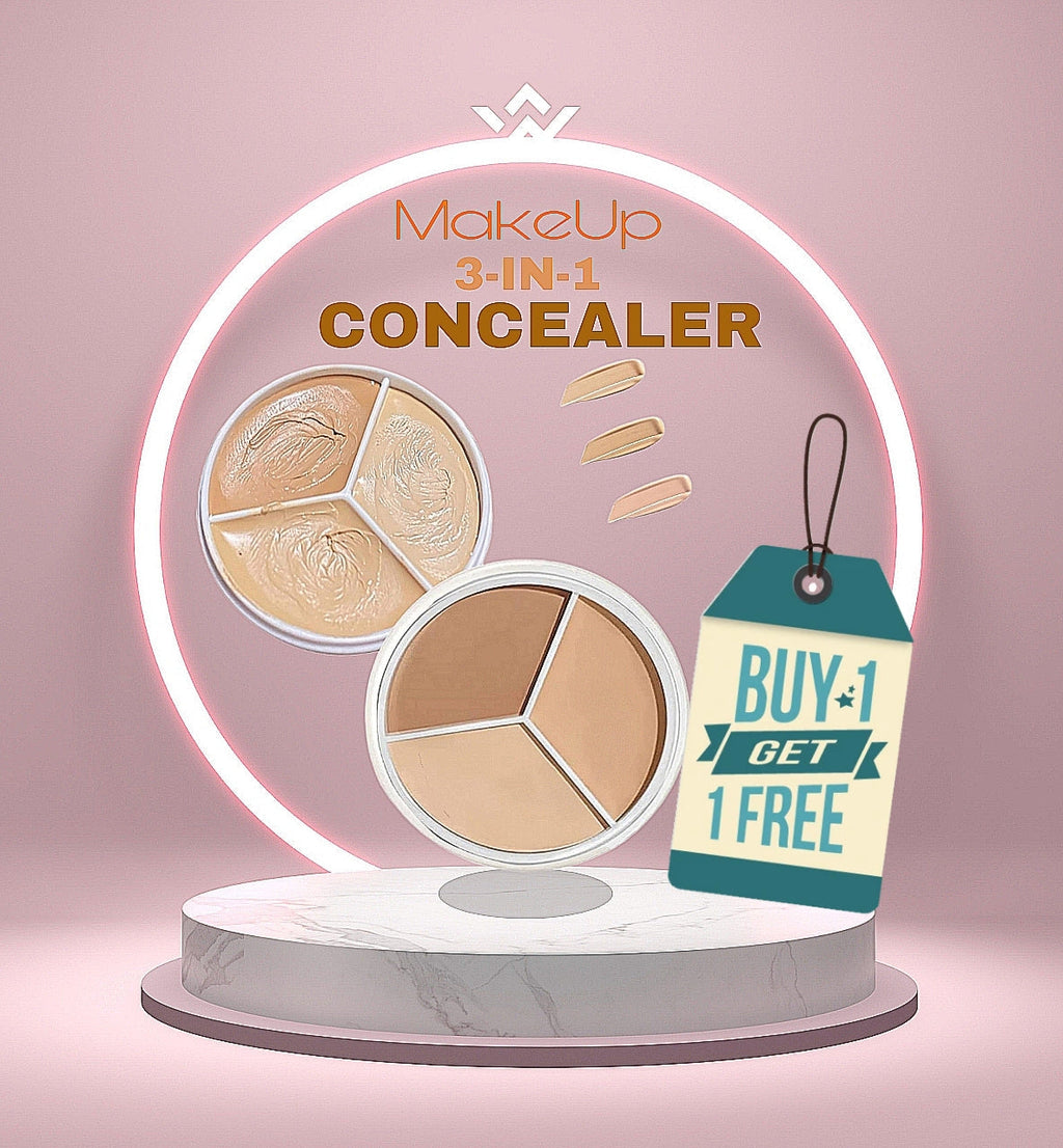 T FIT Buy 1 Get 1 Free, Cover Up All Pro Concealer | 3 in 1 concealer palette Full coverage | Hides Blemishes, Flaws & Dark circle | Long-lasting.